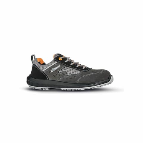 Scarpe antinfortunistiche in pelle scamosciata Brezza S1P SRC grigie U-Power N° 39 - RR20196-39